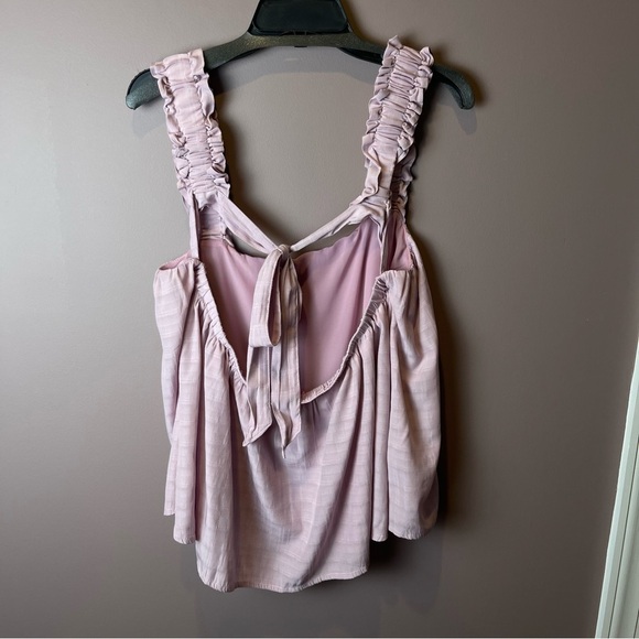 Pink Lily Nothings Impossible Ruffle Straps Berry Tank 2XL - Picture 6 of 14